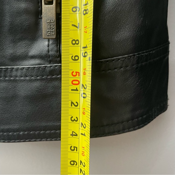Black Rivet “Leather” Jacket - Picture 3 of 9